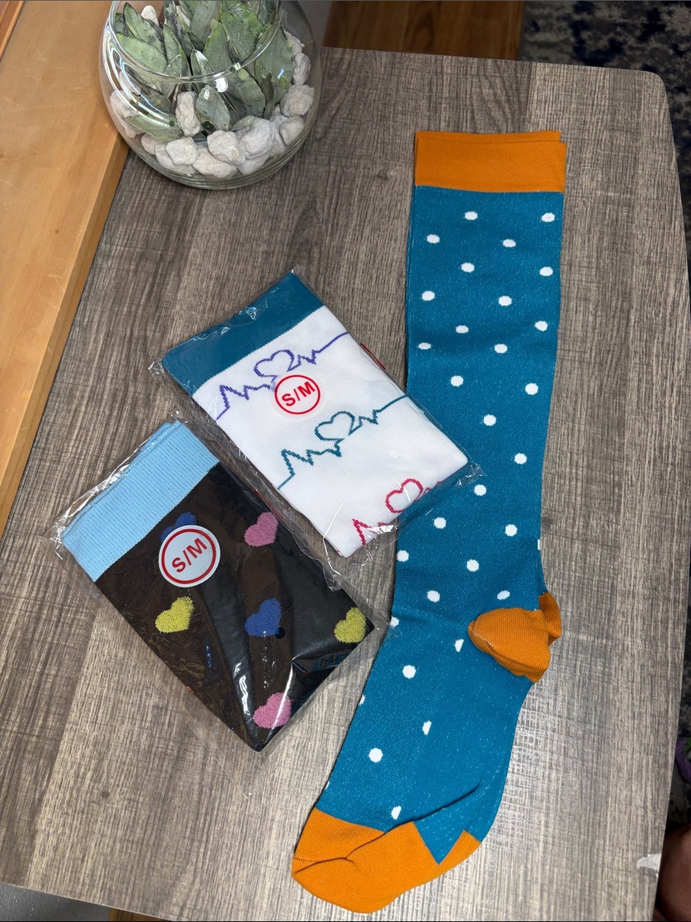 Women’s Set of 3 Various Designs Knee High Compression Socks